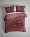 Heckettlane Dekbedovertrek Marty - Bedlinnen met Natuur print - 260x220 - Roze - Dekbedhoes van 100% Katoen-Satijn
