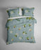 Heckettlane Dekbedovertrek Milan - Bedlinnen met print - 260x220 - Blauw - Dekbedhoes van 100% Katoen-Satijn