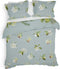 Heckettlane Dekbedovertrek Milan - Bedlinnen met print - 260x220 - Blauw - Dekbedhoes van 100% Katoen-Satijn