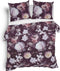 Heckettlane Dekbedovertrek Mina - Bedlinnen met Bloemen print - 200x220 - Rood - Dekbedhoes van 100% Katoen-Flanel