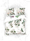 Heckettlane Dekbedovertrek Murano - Bedlinnen met Bloemen print - 240x220 - Groen - Dekbedhoes van 100% Katoen-Twill