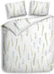 Heckettlane Dekbedovertrek Ninni - Bedlinnen met Bloemen print - 140x220 - Blauw - Dekbedhoes van 100% Lyocell