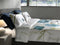 Heckettlane Dekbedovertrek Ninni - Bedlinnen met Bloemen print - 140x220 - Blauw - Dekbedhoes van 100% Lyocell