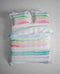 Heckettlane Dekbedovertrek Noak - Bedlinnen met Strepen print - 200x220 - Multi - Dekbedhoes van 100% Katoen-Twill