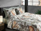Heckettlane Dekbedovertrek Pappegallo - Bedlinnen met Natuur print - 140x220 - Multi - Dekbedhoes van 100% Katoen-Satijn