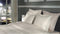 Heckettlane Dekbedovertrek Punto - Bedlinnen met Stippen - 140x220 - Off-White - Dekbedhoes van 100% Katoen-Satijn
