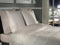 Heckettlane Dekbedovertrek Punto - Bedlinnen met Stippen - 140x220 - Off-White - Dekbedhoes van 100% Katoen-Satijn