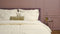 Heckettlane Dekbedovertrek Punto - Bedlinnen met Stippen - 200x220 - Off-White - Dekbedhoes van 100% Katoen-Satijn