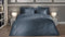 Heckettlane Dekbedovertrek Punto - Bedlinnen met Stippen - 200x220 - Blauw - Dekbedhoes van 100% Katoen-Satijn