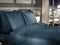 Heckettlane Dekbedovertrek Punto - Bedlinnen met Stippen - 240x220 - Blauw - Dekbedhoes van 100% Katoen-Satijn