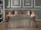 Heckettlane Dekbedovertrek Punto - Bedlinnen met Stippen - 240x220 - Taupe - Dekbedhoes van 100% Katoen-Satijn