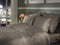 Heckettlane Dekbedovertrek Punto - Bedlinnen met Stippen - 240x220 - Taupe - Dekbedhoes van 100% Katoen-Satijn