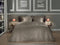 Heckettlane Dekbedovertrek Punto - Bedlinnen met Stippen - 240x220 - Taupe - Dekbedhoes van 100% Katoen-Satijn