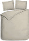 Heckettlane Dekbedovertrek Punto - Bedlinnen met Stippen - 240x220 - Natural - Dekbedhoes van 100% Katoen-Satijn
