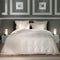 Heckettlane Dekbedovertrek Punto - Bedlinnen met Stippen - 260x220 - Off-White - Dekbedhoes van 100% Katoen-Satijn