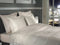 Heckettlane Dekbedovertrek Punto - Bedlinnen met Stippen - 260x220 - Off-White - Dekbedhoes van 100% Katoen-Satijn