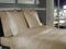 Heckettlane Dekbedovertrek Punto - Bedlinnen met Stippen - 260x220 - Natural - Dekbedhoes van 100% Katoen-Satijn