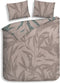 Heckettlane Dekbedovertrek Ramo - Bedlinnen met Takken print - 140x220 - Taupe - Dekbedhoes van 100% Katoen-Satijn