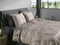 Heckettlane Dekbedovertrek Ramo - Bedlinnen met Takken print - 200x220 - Taupe - Dekbedhoes van 100% Katoen-Satijn