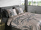 Heckettlane Dekbedovertrek Ramo - Bedlinnen met Takken print - 200x220 - Taupe - Dekbedhoes van 100% Katoen-Satijn
