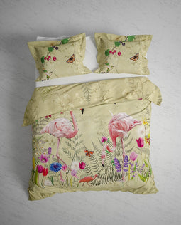 Heckettlane Dekbedovertrek Reno - Bedlinnen met Dieren print - 260x220 - Multi - Dekbedhoes van 100% Katoen-Satijn