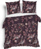 Heckettlane Dekbedovertrek Revi - Bedlinnen met Natuur print - 240x220 - Rood - Dekbedhoes van 100% Katoen-Flanel