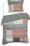 Heckettlane Dekbedovertrek Ron - Bedlinnen met Patchwork print - 200x220 - Multi - Dekbedhoes van 100% Katoen-Twill