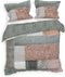 Heckettlane Dekbedovertrek Ron - Bedlinnen met Patchwork print - 200x220 - Multi - Dekbedhoes van 100% Katoen-Twill