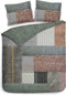 Heckettlane Dekbedovertrek Ron - Bedlinnen met Patchwork print - 240x220 - Multi - Dekbedhoes van 100% Katoen-Twill