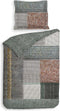 Heckettlane Dekbedovertrek Ron - Bedlinnen met Patchwork print - 140x220 - Multi - Dekbedhoes van 100% Katoen-Twill