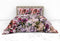 Heckettlane Dekbedovertrek Samia - Bedlinnen met Bloemen print - 140x220 - Roze - Dekbedhoes van 100% Katoen-Satijn