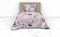 Heckettlane Dekbedovertrek Samia - Bedlinnen met Bloemen print - 240x220 - Roze - Dekbedhoes van 100% Katoen-Satijn