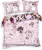 Heckettlane Dekbedovertrek Samia - Bedlinnen met Bloemen print - 140x220 - Roze - Dekbedhoes van 100% Katoen-Satijn