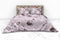 Heckettlane Dekbedovertrek Samia - Bedlinnen met Bloemen print - 240x220 - Roze - Dekbedhoes van 100% Katoen-Satijn