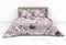 Heckettlane Dekbedovertrek Samia - Bedlinnen met Bloemen print - 260x220 - Roze - Dekbedhoes van 100% Katoen-Satijn