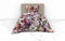 Heckettlane Dekbedovertrek Samia - Bedlinnen met Bloemen print - 140x220 - Roze - Dekbedhoes van 100% Katoen-Satijn