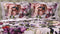 Heckettlane Dekbedovertrek Samia - Bedlinnen met Bloemen print - 260x220 - Roze - Dekbedhoes van 100% Katoen-Satijn