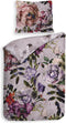 Heckettlane Dekbedovertrek Samia - Bedlinnen met Bloemen print - 240x220 - Roze - Dekbedhoes van 100% Katoen-Satijn