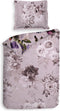 Heckettlane Dekbedovertrek Samia - Bedlinnen met Bloemen print - 260x220 - Roze - Dekbedhoes van 100% Katoen-Satijn