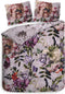 Heckettlane Dekbedovertrek Samia - Bedlinnen met Bloemen print - 240x220 - Roze - Dekbedhoes van 100% Katoen-Satijn