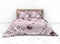 Heckettlane Dekbedovertrek Samia - Bedlinnen met Bloemen print - 140x220 - Roze - Dekbedhoes van 100% Katoen-Satijn