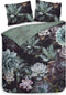 Heckettlane Dekbedovertrek Scott - Bedlinnen met Bloemen print - 260x220 - Groen - Dekbedhoes van 100% Katoen-Twill