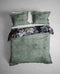 Heckettlane Dekbedovertrek Scott - Bedlinnen met Bloemen print - 260x220 - Groen - Dekbedhoes van 100% Katoen-Twill