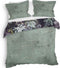 Heckettlane Dekbedovertrek Scott - Bedlinnen met Bloemen print - 260x220 - Groen - Dekbedhoes van 100% Katoen-Twill