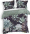 Heckettlane Dekbedovertrek Scott - Bedlinnen met Bloemen print - 260x220 - Groen - Dekbedhoes van 100% Katoen-Twill