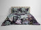 Heckettlane Dekbedovertrek Scott - Bedlinnen met Bloemen print - 260x220 - Groen - Dekbedhoes van 100% Katoen-Twill