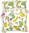 Heckettlane Dekbedovertrek Sillia - Bedlinnen met Bladeren print - 200x220 - Multi - Dekbedhoes van 100% Katoen-Satijn