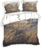 Heckettlane Dekbedovertrek Soari - Bedlinnen met Natuur print - 200x220 - Natural - Dekbedhoes van 100% Katoen-Satijn