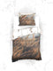 Heckettlane Dekbedovertrek Soari - Bedlinnen met Natuur print - 200x220 - Natural - Dekbedhoes van 100% Katoen-Satijn