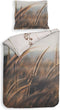 Heckettlane Dekbedovertrek Soari - Bedlinnen met Natuur print - 260x220 - Natural - Dekbedhoes van 100% Katoen-Satijn